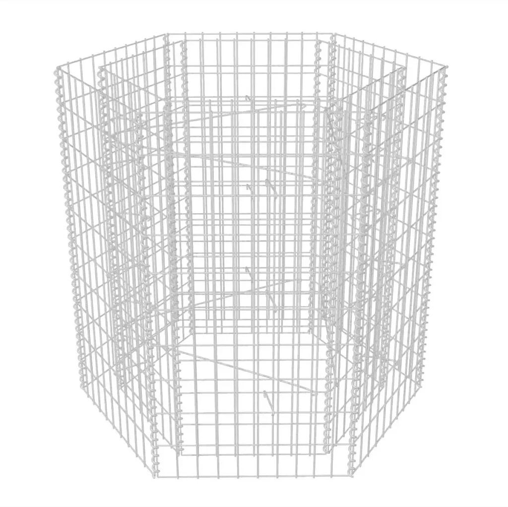 Unbranded Hexagonal Gabion Planter 100 x 90 x 100 Cm