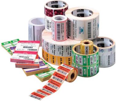 Zebra Standard Thermal Transfer White Adhesive 460 Labels Roll 4X6In