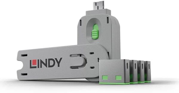 Lindy Usb A Port Block Or Key X 4