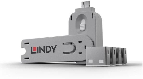 Lindy Usb A Port Block Or Key X 4