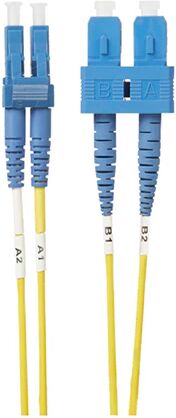 Unbranded Lc To Sc Os1 Os2 Singlemode Fibre Optic Cable Yellow