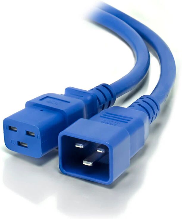 ALOGIC 1.5m IEC C19 to IEC C20 Power Extension - Male to Female Cable - Blue