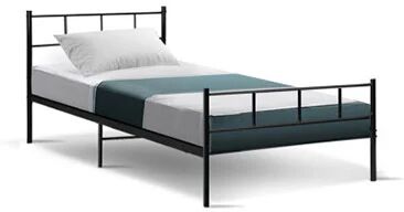 Artiss Metal Bed Frame Platform Foundation Mattress Base Black