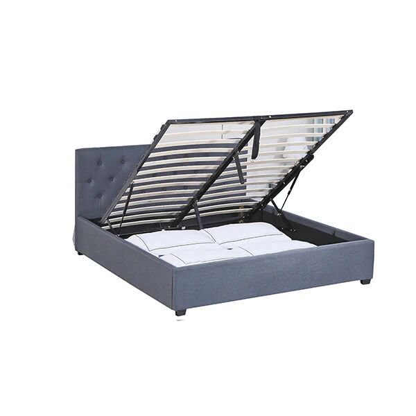 Milano Decor Grey Milano Capri Luxury Gas Lift Bed Frame Base And Headboard