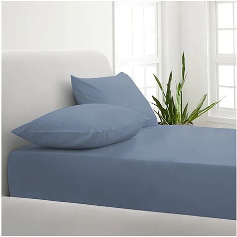 Park Avenue 1000Tc Cotton Blend Sheet Set Hotel Quality Single Blue Fog