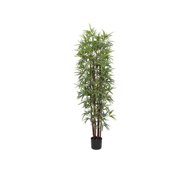 Unbranded Potted Artificial Bamboo Plant Dark Trunk