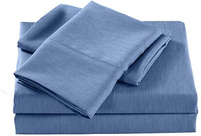 Royal Comfort 2000 Tc Bamboo Cooling Sheet Set Ultra Soft Bedding Denim