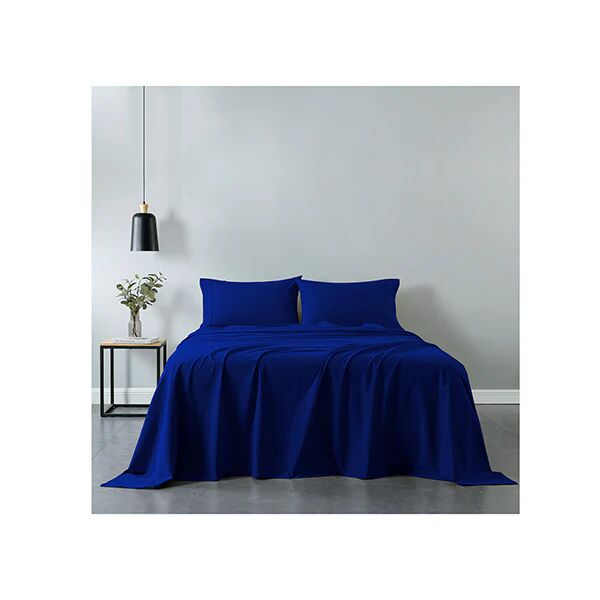 Royal Comfort Vintage Cotton Sheet Set Fitted Flat Sheet Pillowcases Single