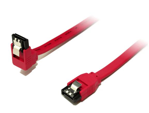 Alogic 50Cm 180 Degree To 90 Degree Sata 3 Cable Supports 6Gb Data Speed