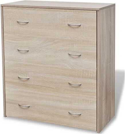 Unbranded Sideboard With 4 Drawers Oak Colour