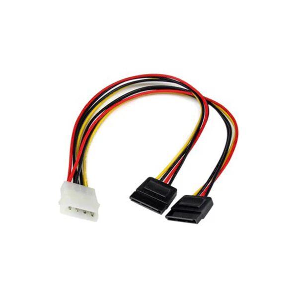 StarTech.com Startech 12In Lp4 To 2X Sata Power Y Cable Adapter