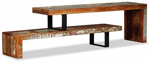 Unbranded Tv Stand Solid Reclaimed Wood