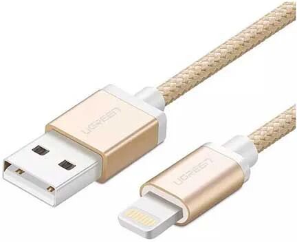 Ugreen Iphone 8 Pin Charging Cable 2m Gold Mfi Certified