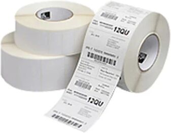 Zebra 4X2 In Dt Label Bright White Uncoated Permanent Acrylic Adhesive