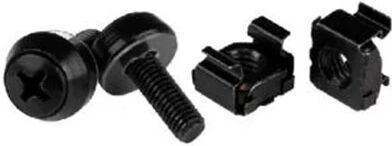 StarTech.com Startech Screws And Cage Nuts 100 Pack Black