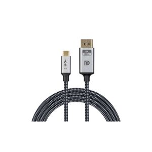 onit USB-Kabel »USB Type-C - DisplayPort, 2 m«, 200 cm Grau, Schwarz Größe
