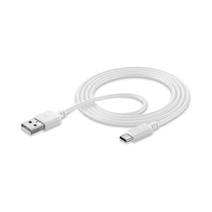 Cellular Line USB-Kabel »Power Data Cable 1,2 m USB-A / Typ-C«, USB Typ C-USB... Weiss Größe