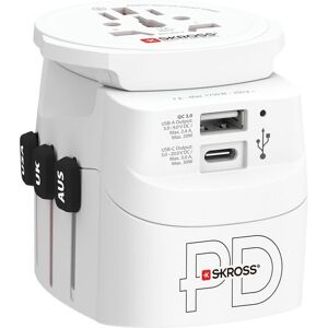 SKROSS Reiseadapter »Pro Light, 1 x USB-A und C AC30PD« weiss Größe