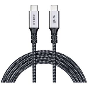 onit USB-Kabel »Premium USB C - USB«, USB-C, 100 cm Grau, Schwarz Größe