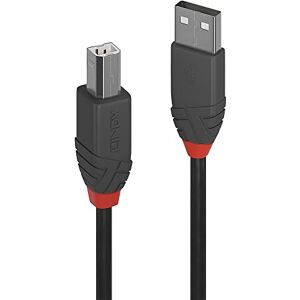 Lindy 36677 10m USB 2.0 Typ A an B Kabel, Anthra Line