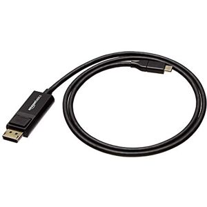 Amazon Basics AmazonBasics Bi-Directional USB-C to DisplayPort Cable 3-Foot