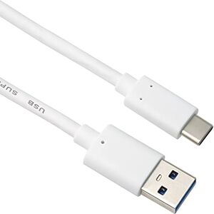 PremiumCord USB-C zu USB 3.0 Verbindungskabel 3m, SuperSpeed ​​Datenkabel bis 10Gbit / S, Anschluss bis 3A, USB 3.1 Generation 2 Typ C Stecker, Farbe Weiß, Länge 3m