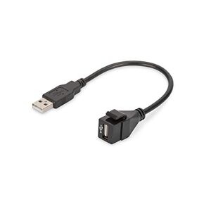 Digitus Keystone-Kupplung USB 2.0 Für DN-93832 Mit 16 cm Kabel Schwarz (RAL 9005)