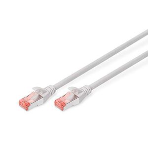Digitus LAN Kabel Cat 6 25m RJ45 Netzwerkkabel S/FTP Geschirmt Kompatibel zu Cat 6A & Cat 7 Grau