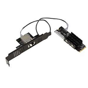 KALEA-INFORMATIQUE M2 M.2 NGFF PCIe B M Key 10 Gigabit RJ45 LAN ethernet 10 100 1000 1G 2.5G 5G 10G Chipsatz AQUANTIA AQC107