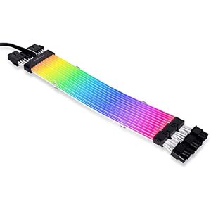 Lian-Li Strimer Plus V2 Triple 8-Pin RGB VGA-Kabel, (PW12-PV2 schwarz)