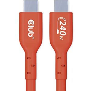 Club 3D CAC-1515 USB2 Typ-C Bi-Direktionales USB-IF Zertifiziertes Kabel 480Mb, PD 240W(48V/5A) EPR St./St. 4m