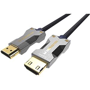 Monster Cable M3000 HDMI Kabel 5m, HDMI 2.1 Kabel, HDMI-Kabel 8K, Glasfaserkabel, Ultra High Speed HDMI Kabel 48Gbps, 8K@60Hz, 4K@120Hz, HDR, eArc, Goldkontakte, TV Kabel, Kompatibel zu PS4/PS5/Xbox