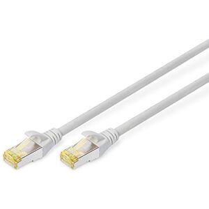 Digitus LAN Kabel Cat 6A 5m RJ45 Netzwerkkabel S/FTP Geschirmt Kompatibel zu Cat-6 & Cat-7 Grau