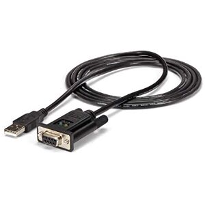 StarTech.com USB auf Seriell RS232 Adapter DB9 Seriell DCE Adapter Kabel mit FTDI Null Modem USB 1.1 / 2.0 USB Busbetrieben (ICUSB232FTN)