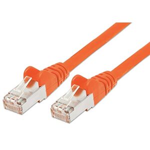 PremiumCord Netzwerkkabel, Ethernet, LAN & Patch Kabel CAT6a, 10Gbit/s, S/FTP PIMF Schirmung, AWG 26/7, 100% Cu, schnell flexibel und robust RJ45 kabel, orange, 1m