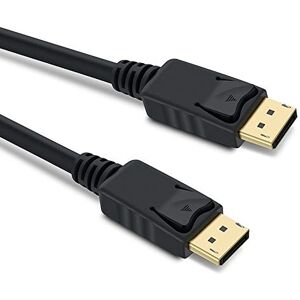 PremiumCord 8K DisplayPort 1.4 Kabel M/M 5m, DisplayPort zu DisplayPort, 32,4 Gbit/s, Video 8K@60Hz, 5K@60Hz, 4K@120Hz 2160p, HDCP 2.2, vertiefte Verbindungen, schwarz