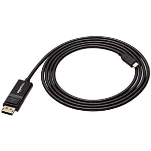 Amazon Basics DisplayPort auf USB-C Kabel, bidirektional, 1.8 m, Schwarz