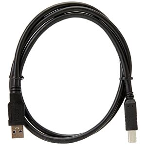 PremiumCord USB 3.0 A-B Verbindungskabel 1m, Datenkabel SuperSpeed bis zu 5Gbit/S, Ladekabel, USB 3.0 Typ A Stecker auf B Stecker, 9Pin, Farbe schwarz, Länge 1m, ku3ab1bk