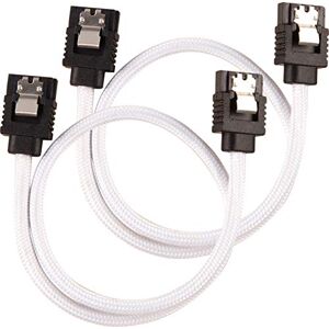 Corsair Premium Sleeved SATA 3 Kabel (6Gbps, 30 cm) Weiß