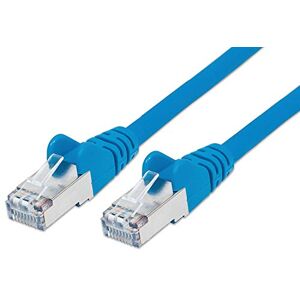 PremiumCord Netzwerkkabel, Ethernet, LAN & Patch Kabel CAT6a, 10Gbit/s, S/FTP PIMF Schirmung, AWG 26/7, 100% Cu, schnell flexibel und robust RJ45 kabel, blau, 1,5m