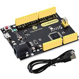 KEYESTUDIO Leonardo R3 Entwicklungsboard Mikrocontroller Board für Arduino mit USB-Kabel