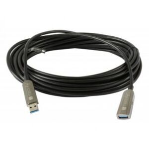 Techly ICOC-U3AMF-HY-030 - USB3.0 SuperSpeed AOC Fiber Optic Cable USB A M/F 30m Black