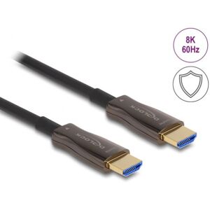 Delock 60056 - Aktives Optisches HDMI Kabel mit Metallarmierung 8K 60 Hz 50 m