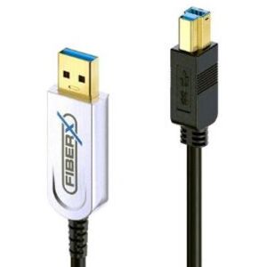 Divers FiberX USB 3.1-Kabel USB A - USB B 35 m