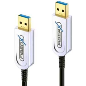 Divers FiberX USB 3.1-Kabel AOC USB A - USB A 50 m