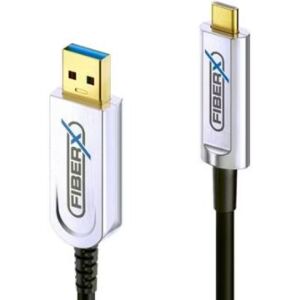 Divers FiberX USB 3.1-Kabel AOC USB A - USB C 40 m