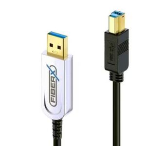 Divers FiberX USB 3.1-Kabel AOC USB A - USB B 20m