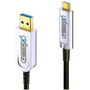 Divers FiberX USB 3.1-Kabel AOC USB A - USB C 35m