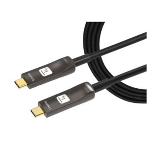 Techly ICOC-U3C-HY-020 - Active USB-C M/M AOC Fiber Optic Cable 4K 20m