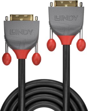 Lindy 36224 DVI-D Dual Link Kabel, 5.0m, Anthra Line